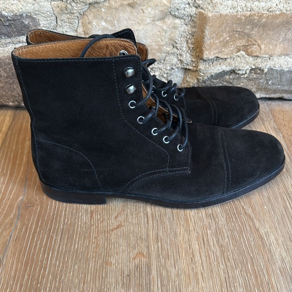 Polo Ralph Lauren # preppy men’s suede black boots sz 11 Daley price firm!